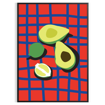 space vibrant Legume 3 Vegetable Art poster yellow blue hues wall enthusiasts unique print delightful gift decor stunning artwork available various sizes A4 cm A0